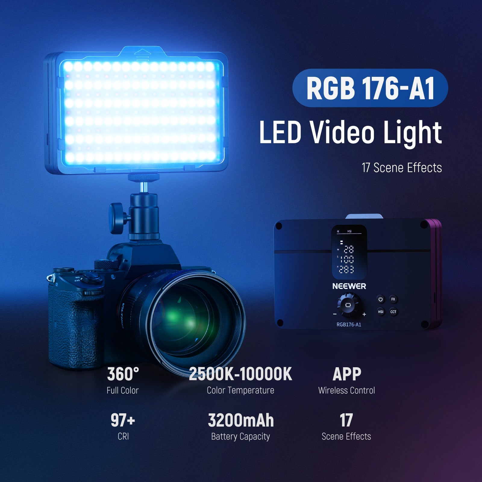 NEEWER RGB176-A1 LED Video Light