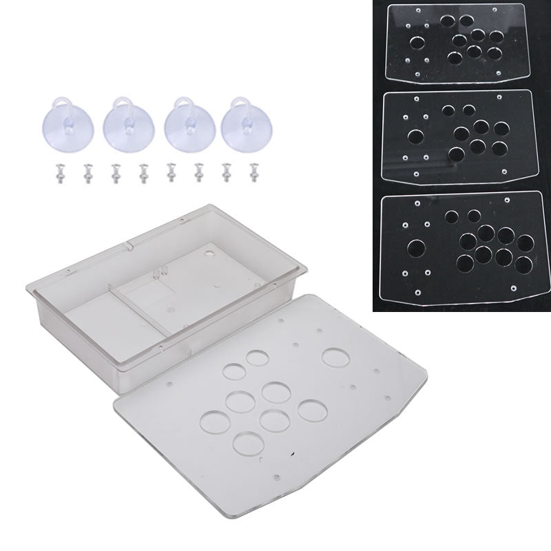 RAC-K500T Clear Transparent Acrylic Panel Flat Case 24/30mm Button Hole DIY Arcade Joystick Kits