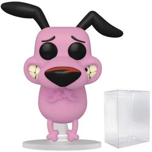 POP Cartoon Network - Courage The Cowardly Dog Funko Pop! Vinyl Figure (Bundled with Compatible Pop Box Protector Case), Multicolored, 3.75 inches