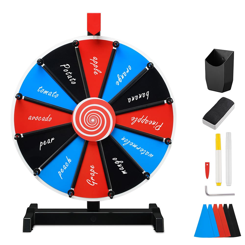 WinSpin 15" Prize Wheel Tabletop Floor Stand 12-Slot