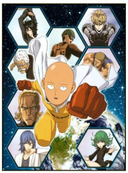 One Punch Man Wallscroll