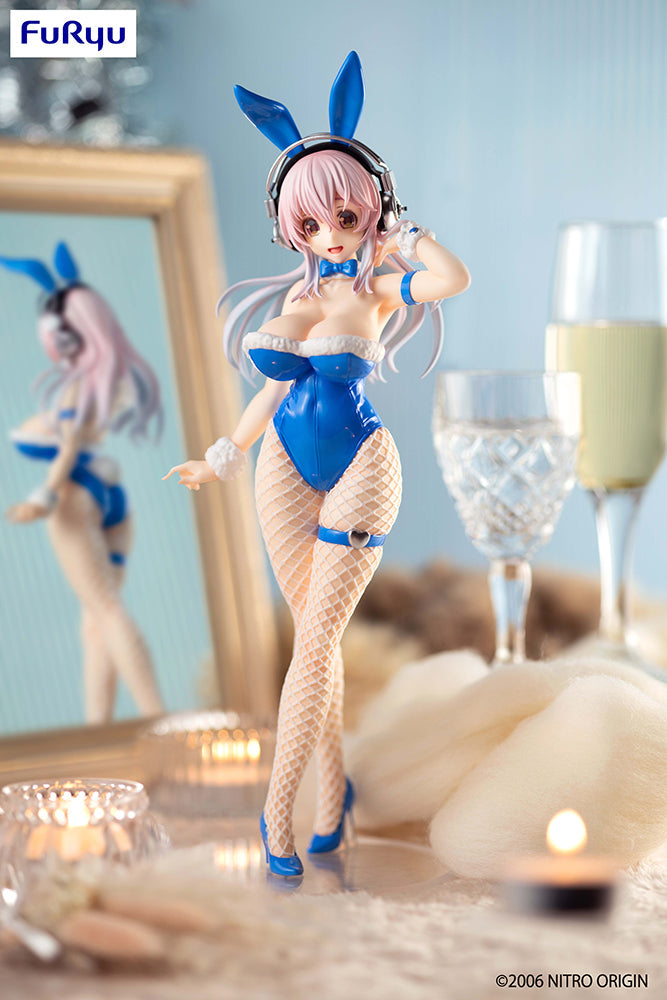 Super Sonico - Super Sonico BiCute Bunnies Figure (Blue Rabbit Ver.)