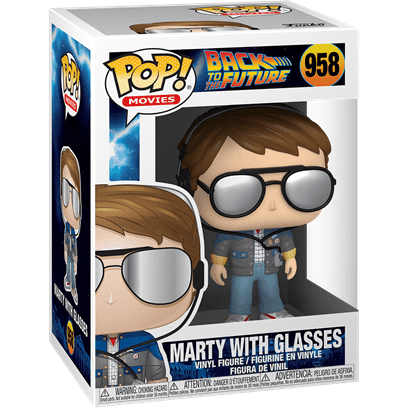 Funko POP! Movies Back to the Future Vinyl Figure - Marty w/glasses