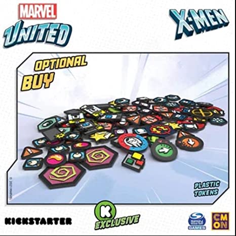 Marvel United: X-Men Plastic Tokens - Kickstarter Exclusive