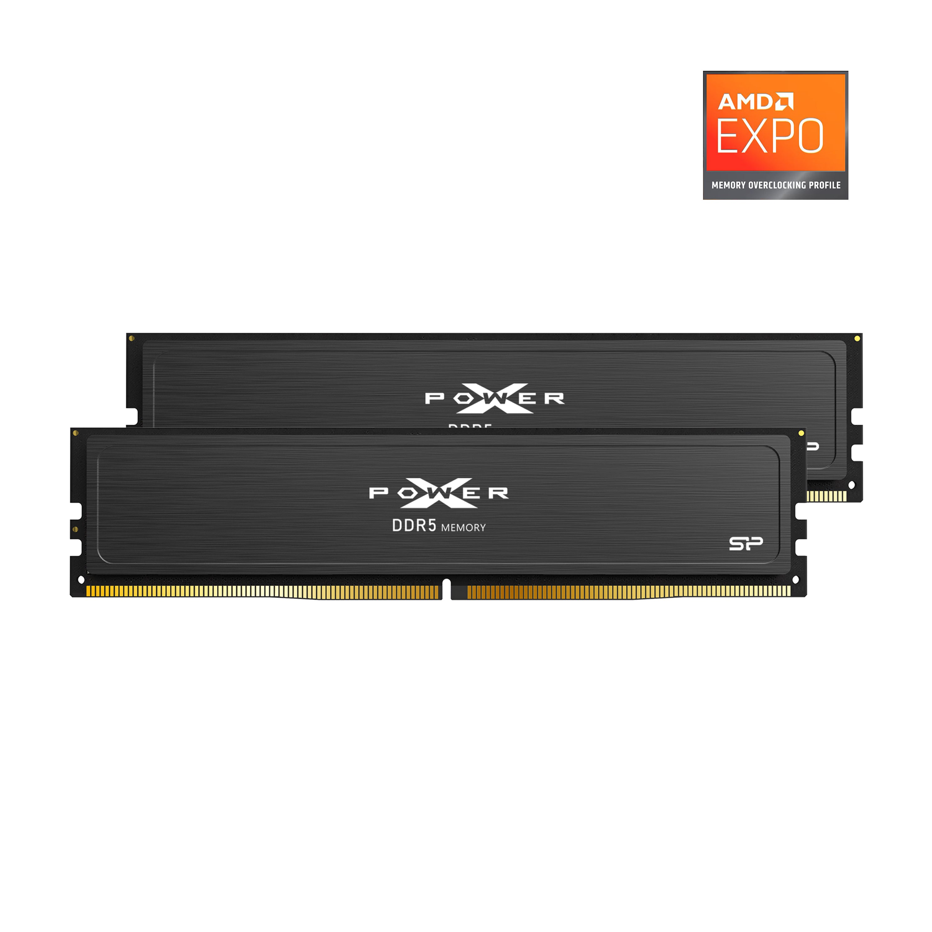 Silicon Power Gaming DDR5 6000MHz (PC5-48000) CL36/CL38 32GB(16GBx2)-64GB(32GBx2) Dual Pack 1.35V Desktop Unbuffered DIMM