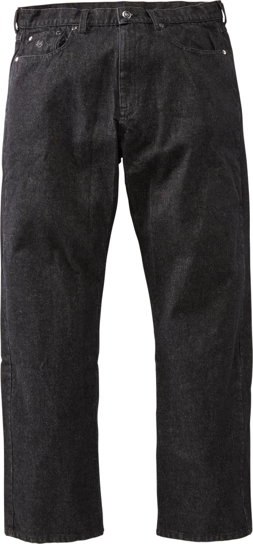 eS Black Wash Baggy Denim Pants