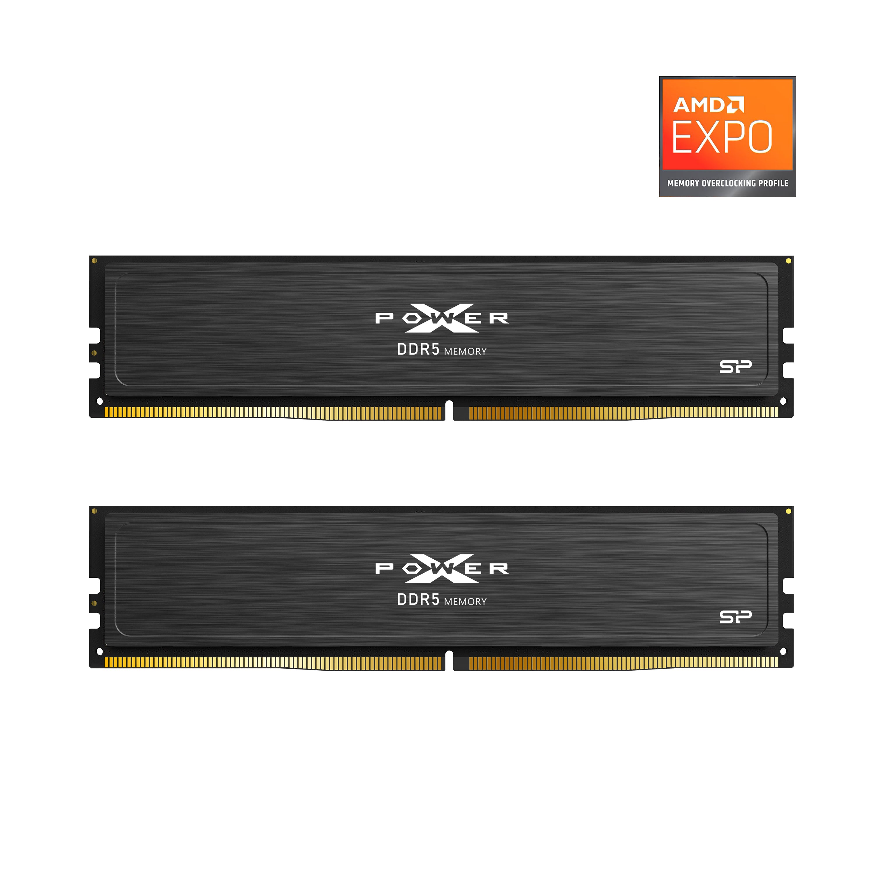 Silicon Power Gaming DDR5 6000MHz (PC5-48000) CL36/CL38 32GB(16GBx2)-64GB(32GBx2) Dual Pack 1.35V Desktop Unbuffered DIMM