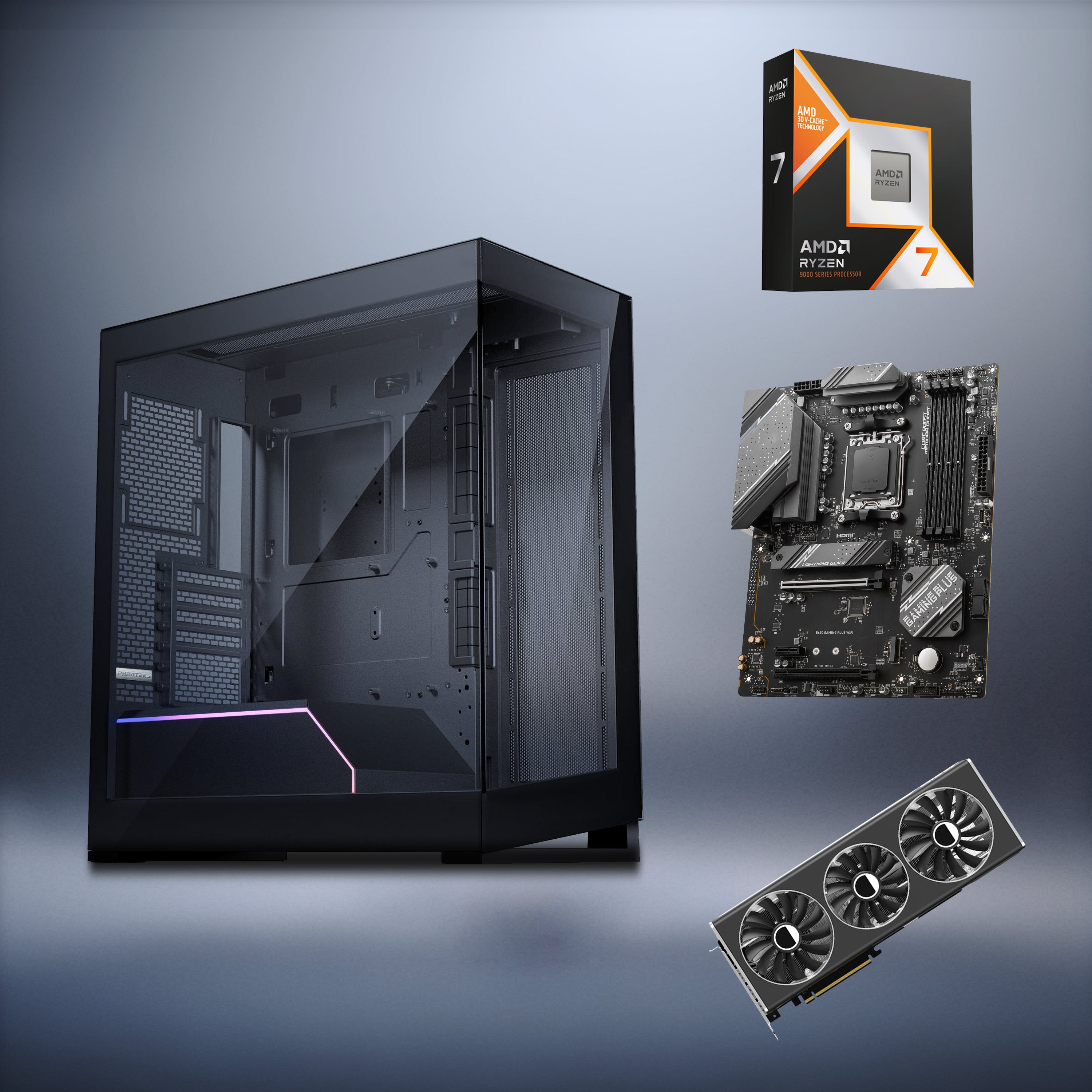 XPOWER Enthusiast Ryzen 7 9800X3D RX 7800 XT Gaming PC (Elite Edition)