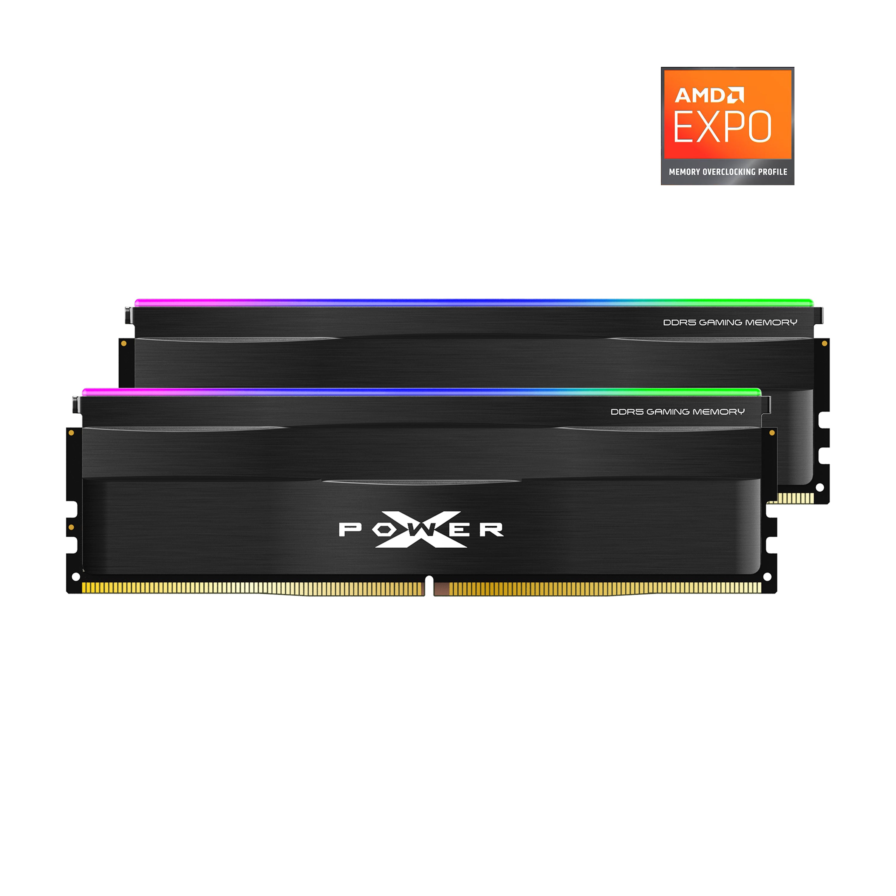 Silicon Power Zenith Gaming RGB DDR5 5200MHz (PC5-41600) 32GB(16GBx2) Dual Pack 1.25V Desktop Unbuffered DIMM [Black]