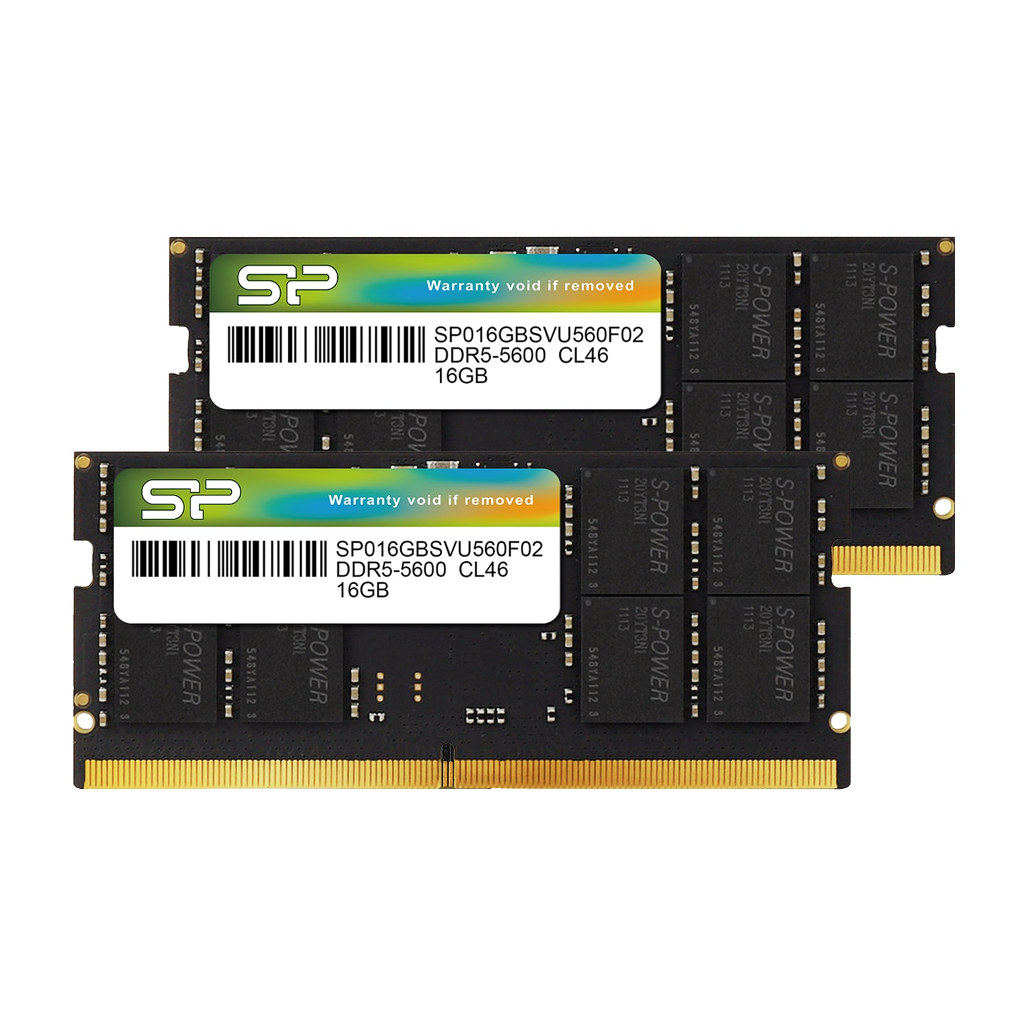 Silicon Power DDR5 5600MHz (PC5-44800) 32GB(16GBx2)-64GB(32GBx2) Dual Pack CL46 1.1V SODIMM Non-ECC Laptop SODIMM