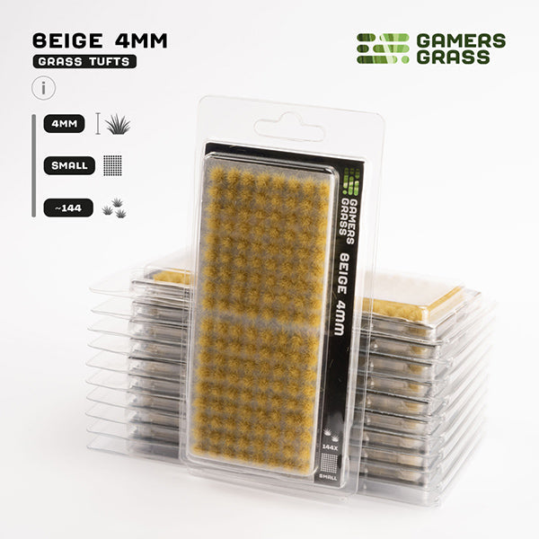 Gamers Grass Tufts: Beige 4mm- Small