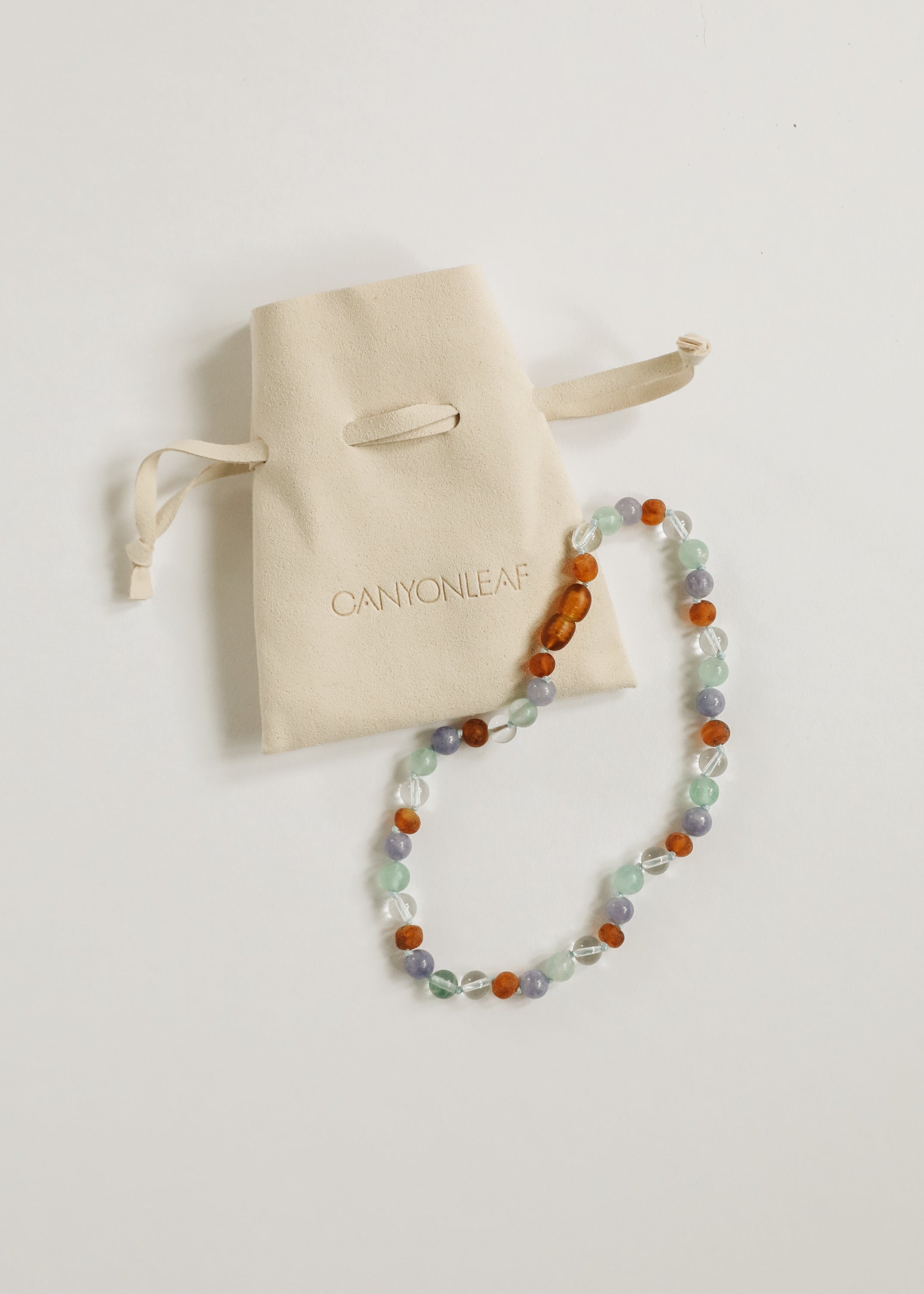 Baltic Sea Amber + Natural Gemstone || Anklet or Bracelet