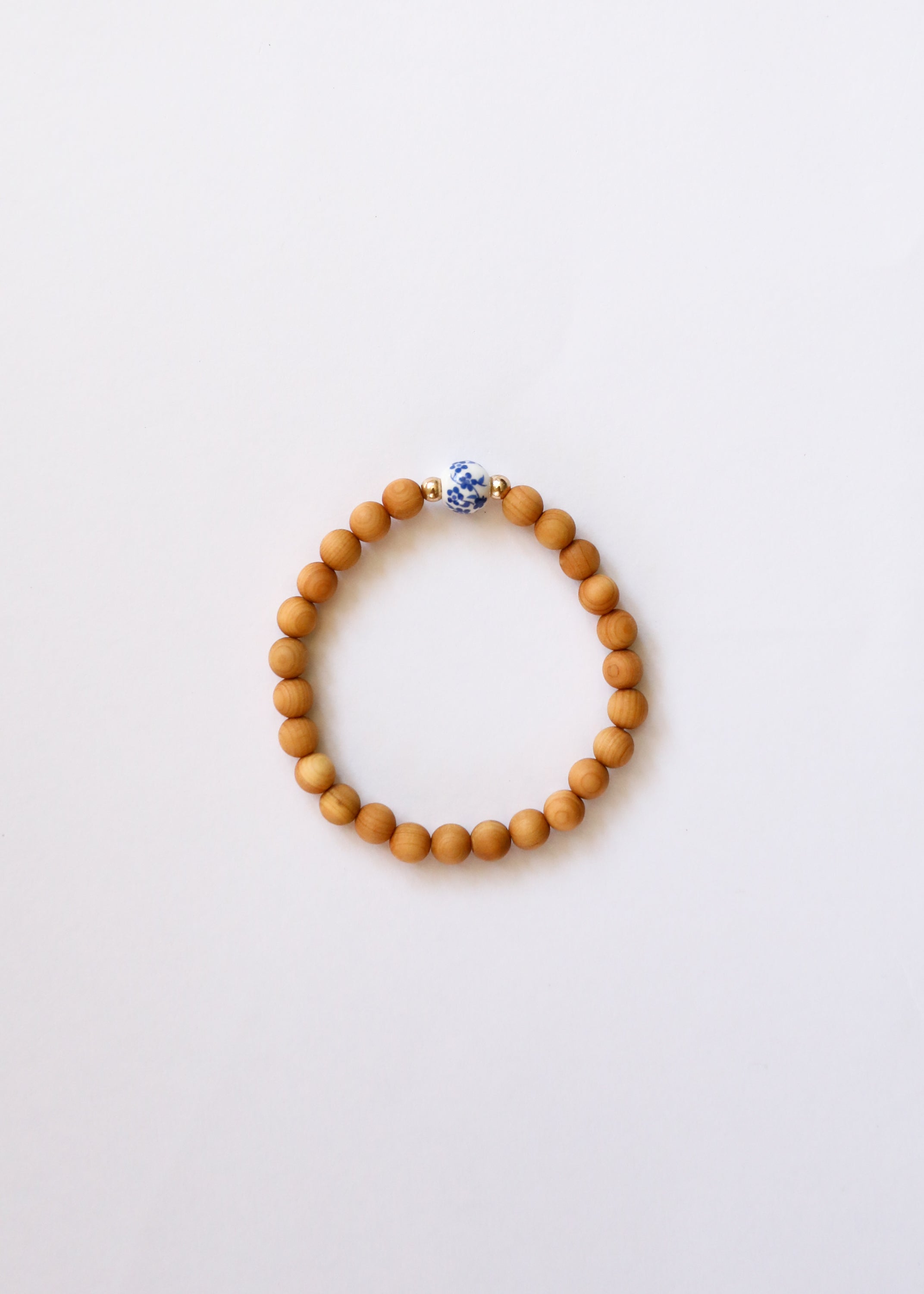 Cypress Wood + Flowers || Adult Bracelet