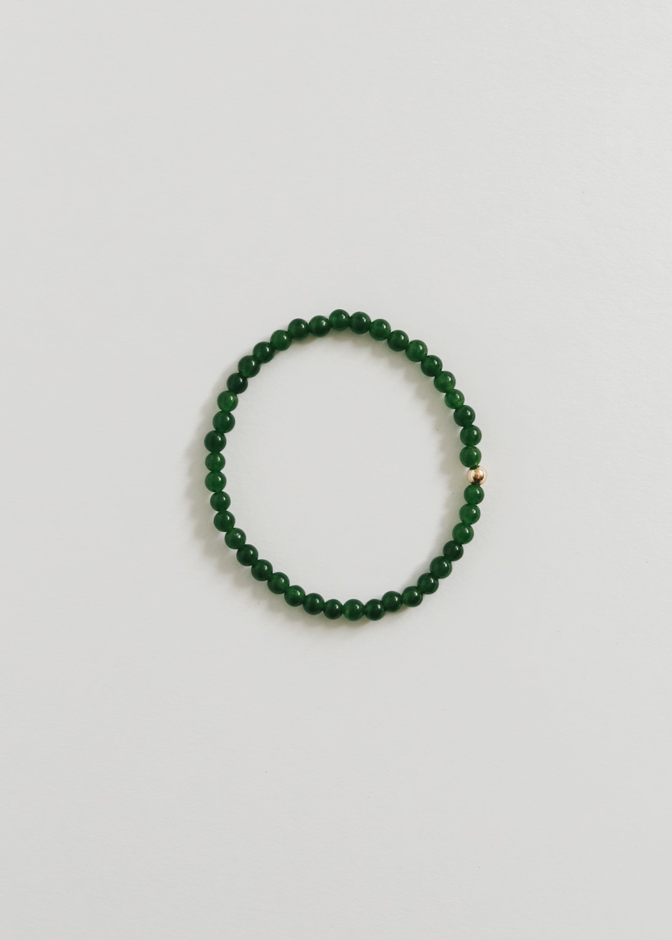 Dainty Green Jade || Bracelet