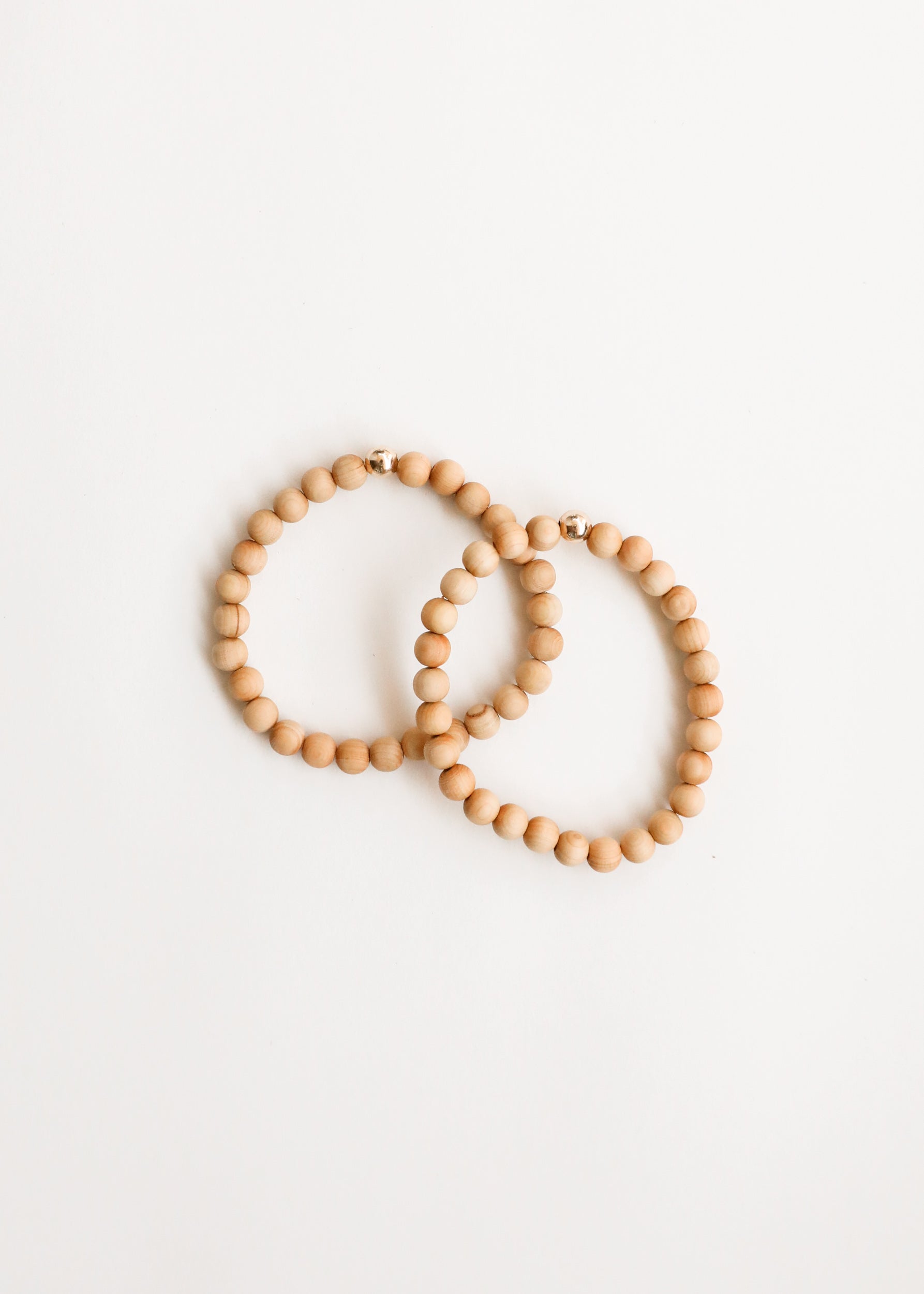 Cypress Wood + Gold || Adult Bracelet