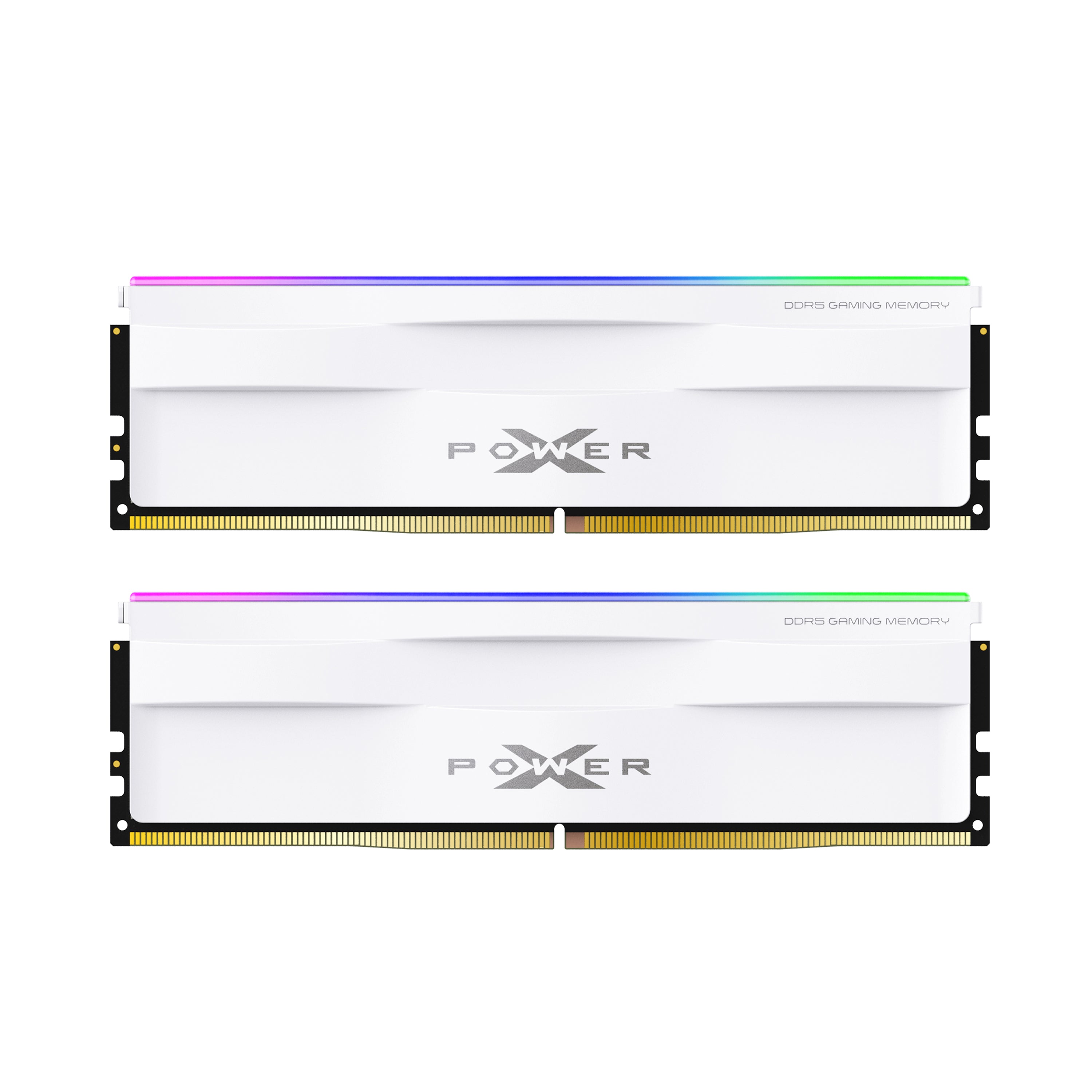 Silicon Power Zenith ゲーミング RGB DDR5 6000MHz (PC5-48000) 32GB(16GBx2)-64GB(32GBx2) デュアルパック 1.35V デスクトップ アンバッファード DIMM [ホワイト]