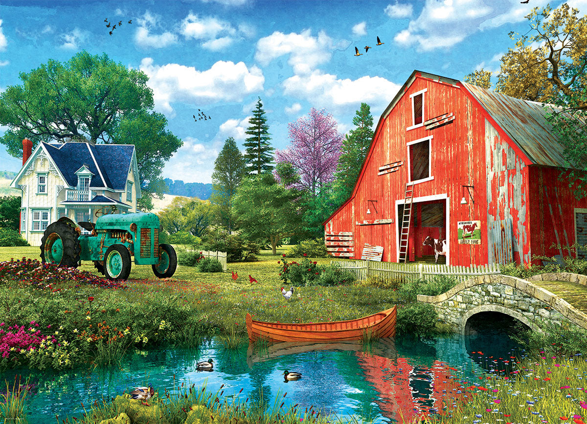 Puzzle: Artist Series - The Red Barn by Dominic Davison