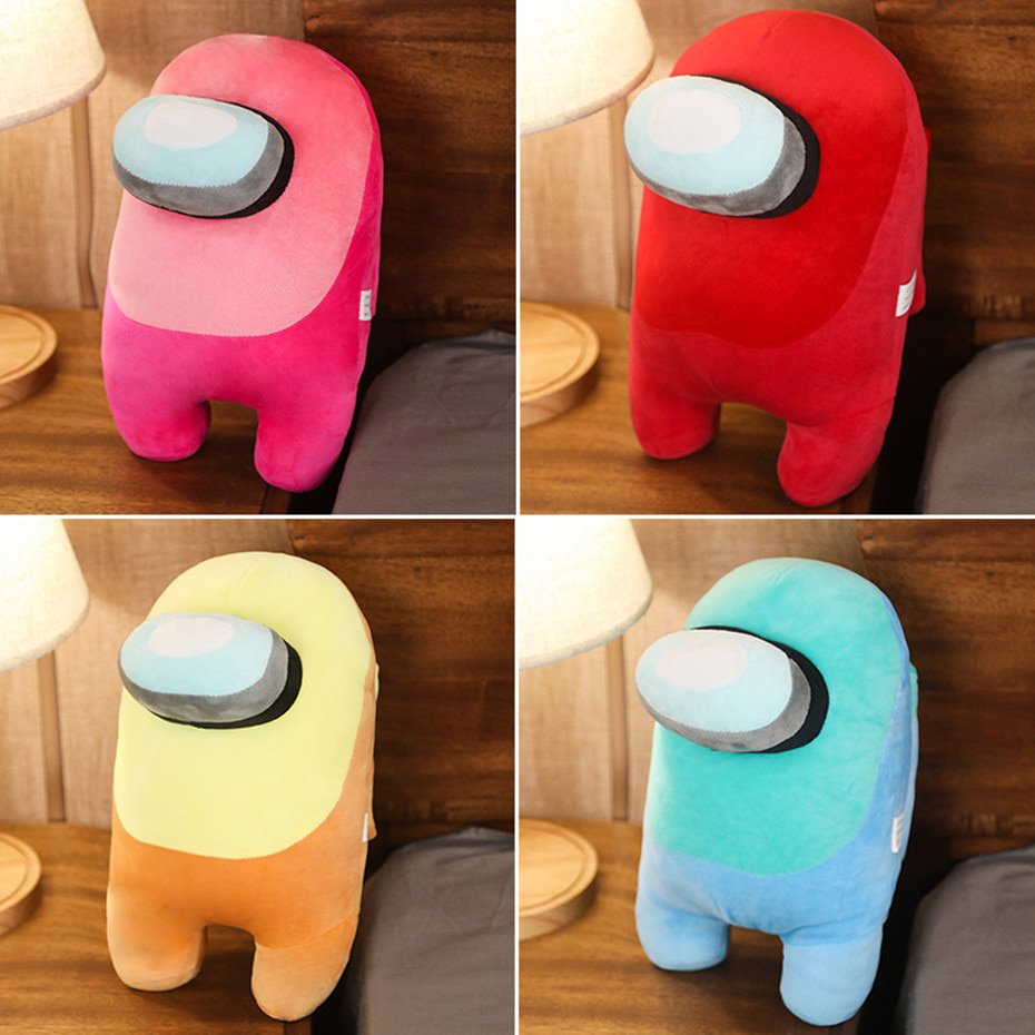 Among Us Cute Plush Stuffed Collectible toys (Pink) kawaii Video Game Characters