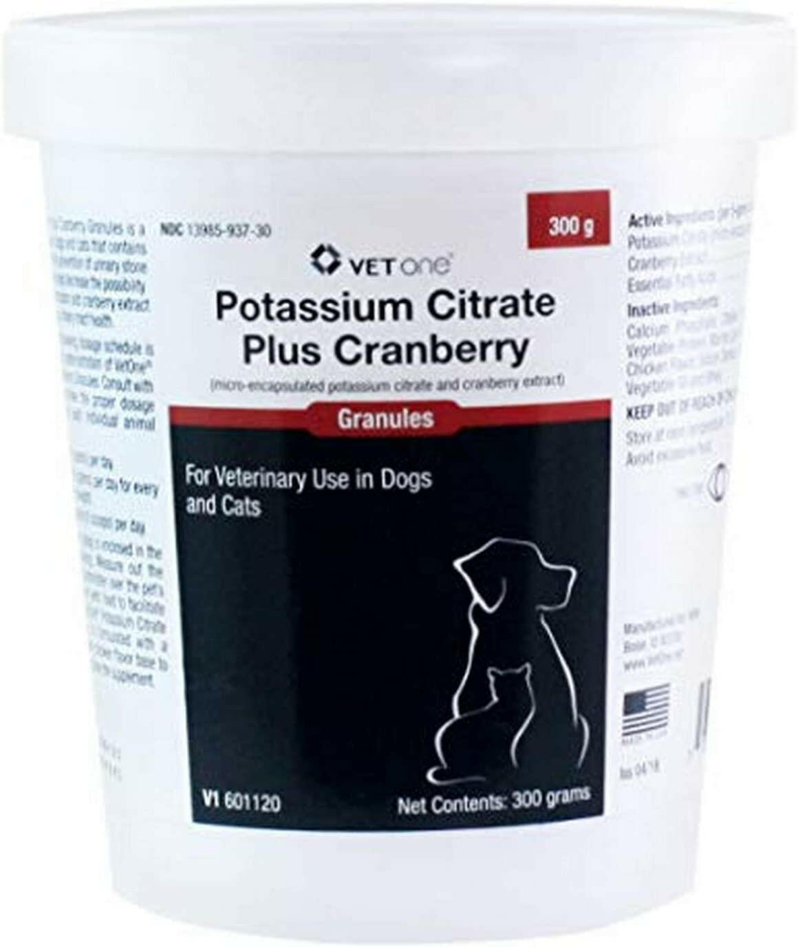 VetOne Potassium Citrate Plus Cranberry Granules (300 gm)