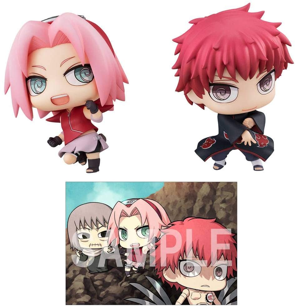 Megahouse Chimimega Buddy Series Naruto Shippuden Haruno Sakura & Sasori Set Figure