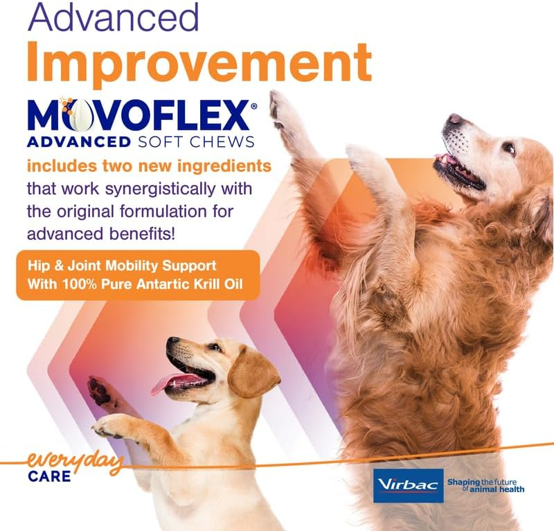 MovoFlex ADVANCED Joint Support for Large Dogs (60 soft chews)