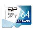 Silicon Power 32GB-64GB 3D NAND 高速 MicroSD カード (アダプター付き)