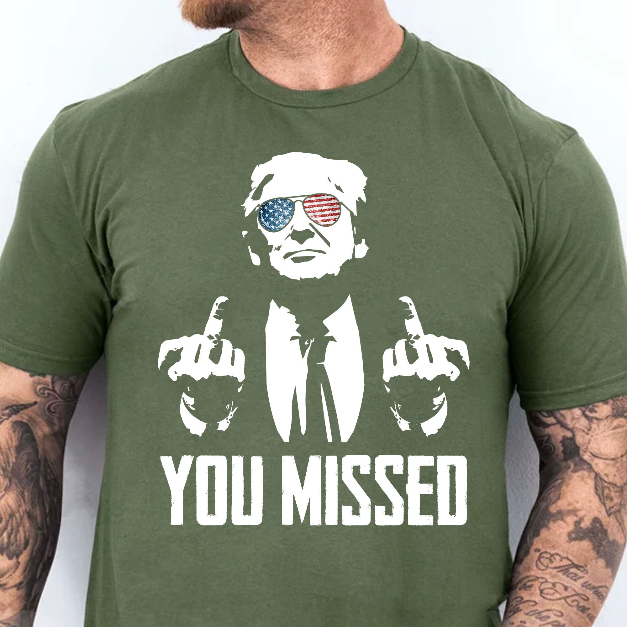 You Missed | Trump Fight 2024 Shirt Pennsylvania Rally | Shirt Dark C1115 - GOP