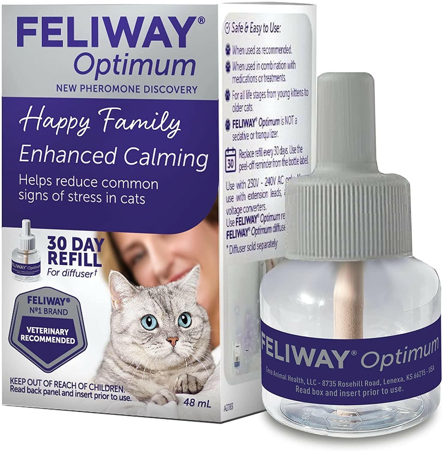 Feliway Optimum Enhanced Diffuser Refill for Cats