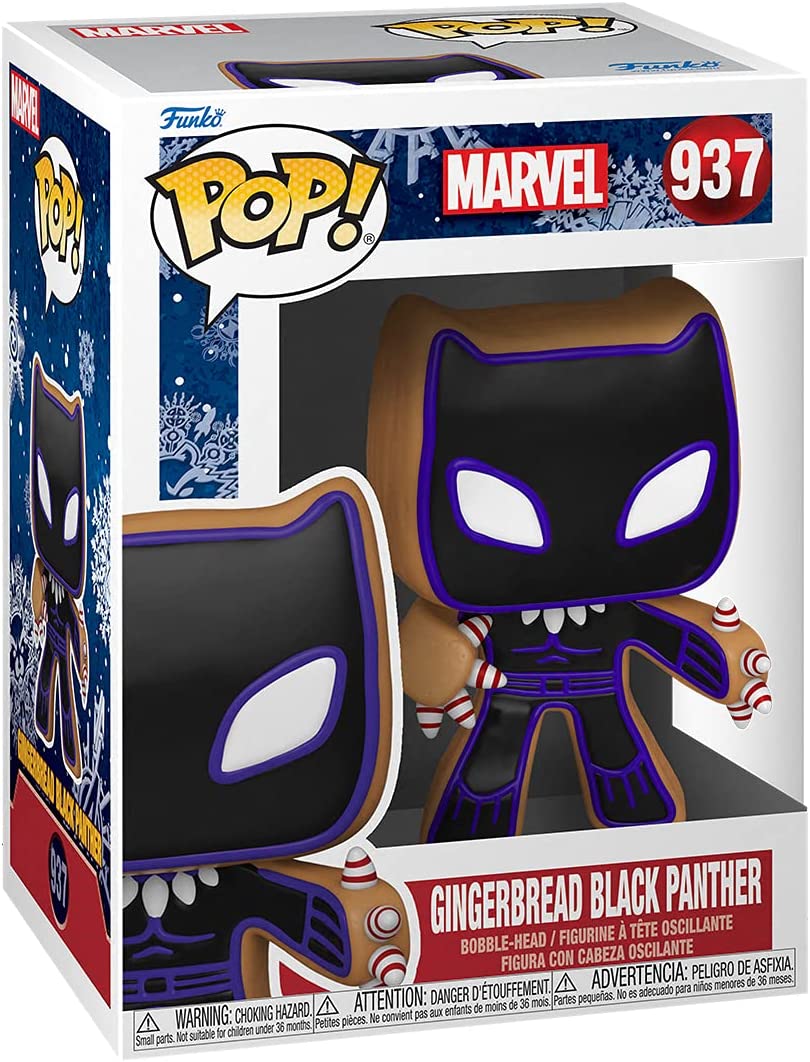 Funko Pop! Marvel: Holiday Gingerbread Black Panther Vinyl Figure