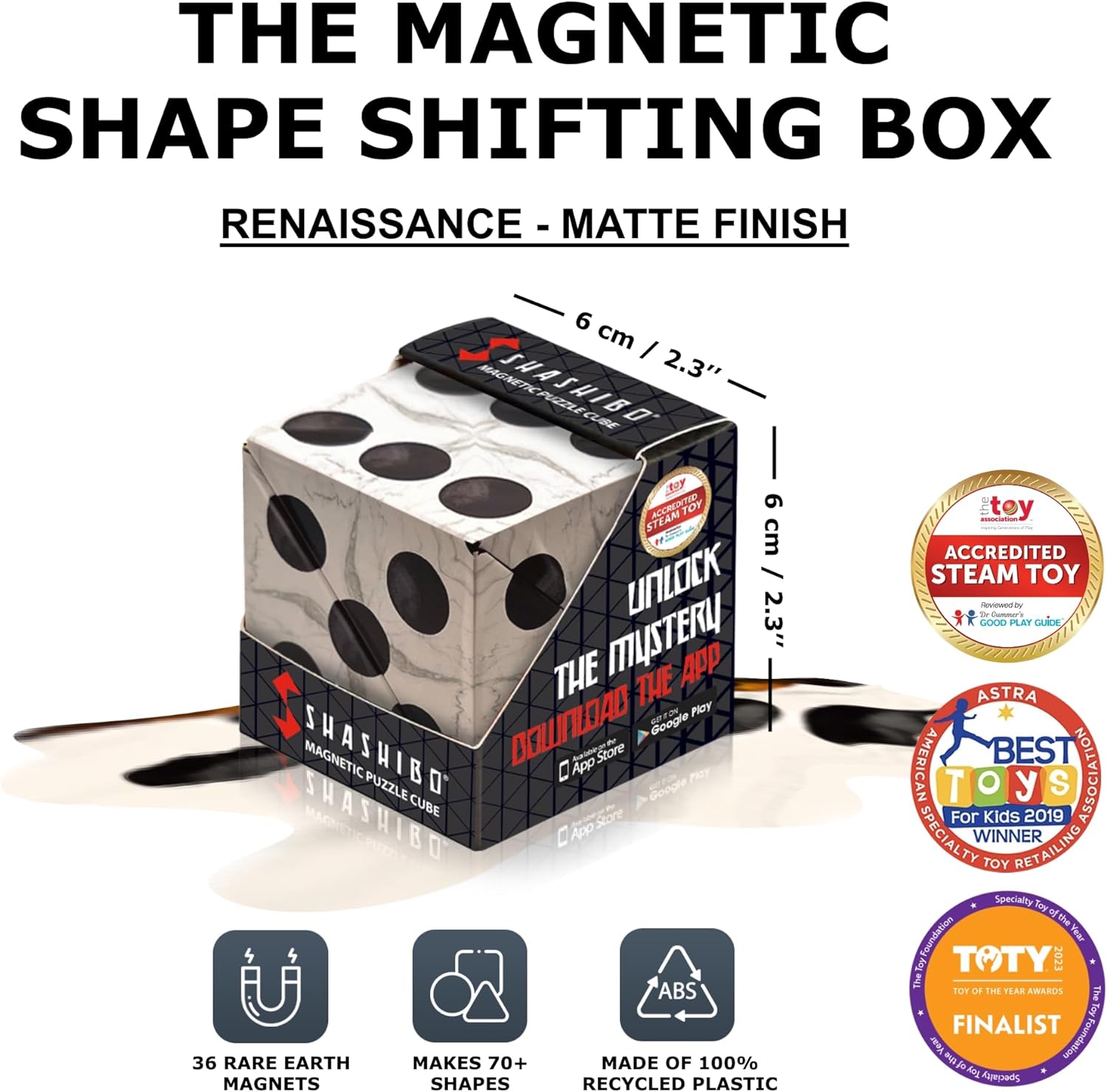 SHASHIBO Magnetic Puzzle Cube: Renaissance