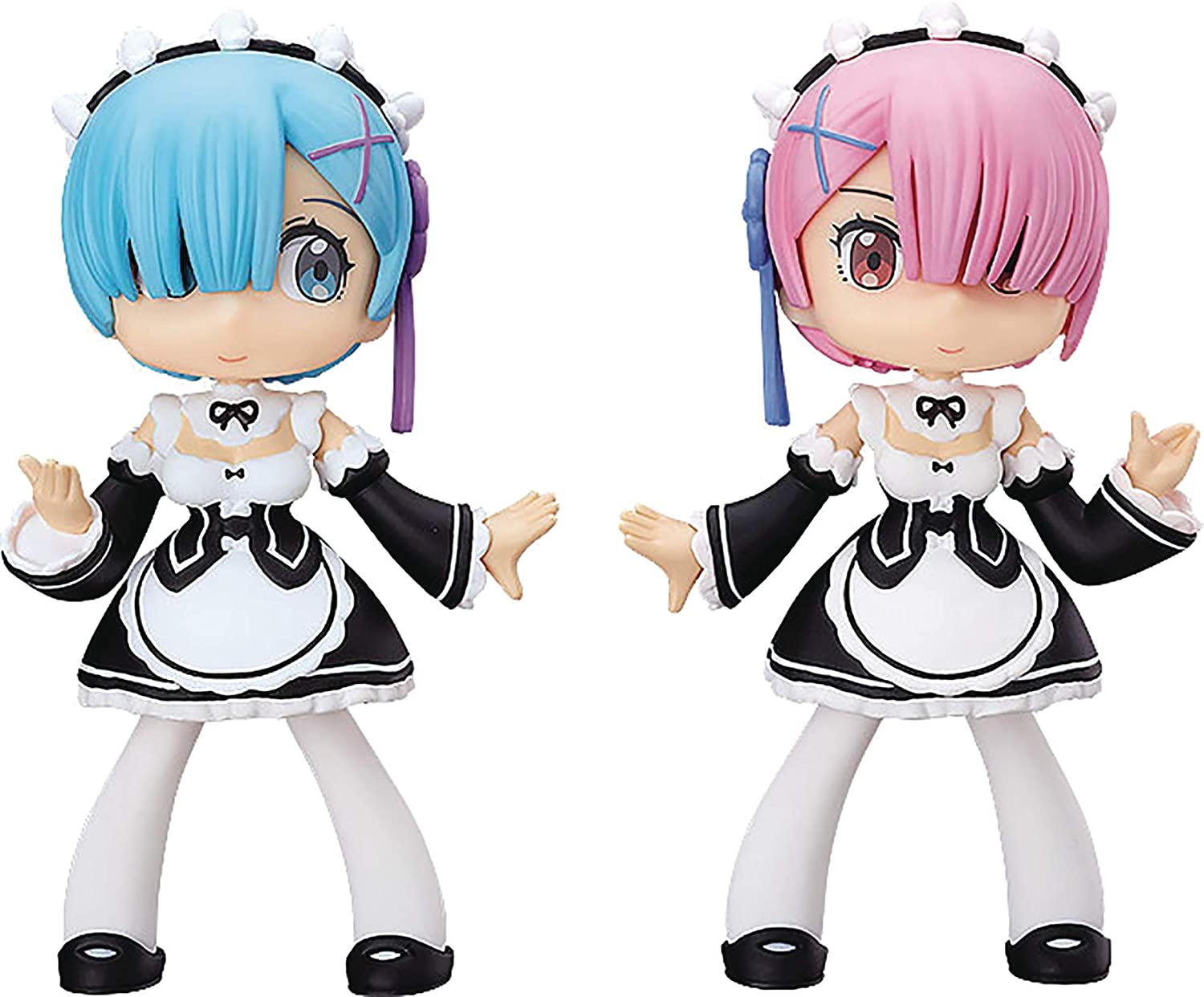 Fine Clover Re:Zero - Starting Life in Another World: Yurumari Rem & Ram Soft Vinyl Figures