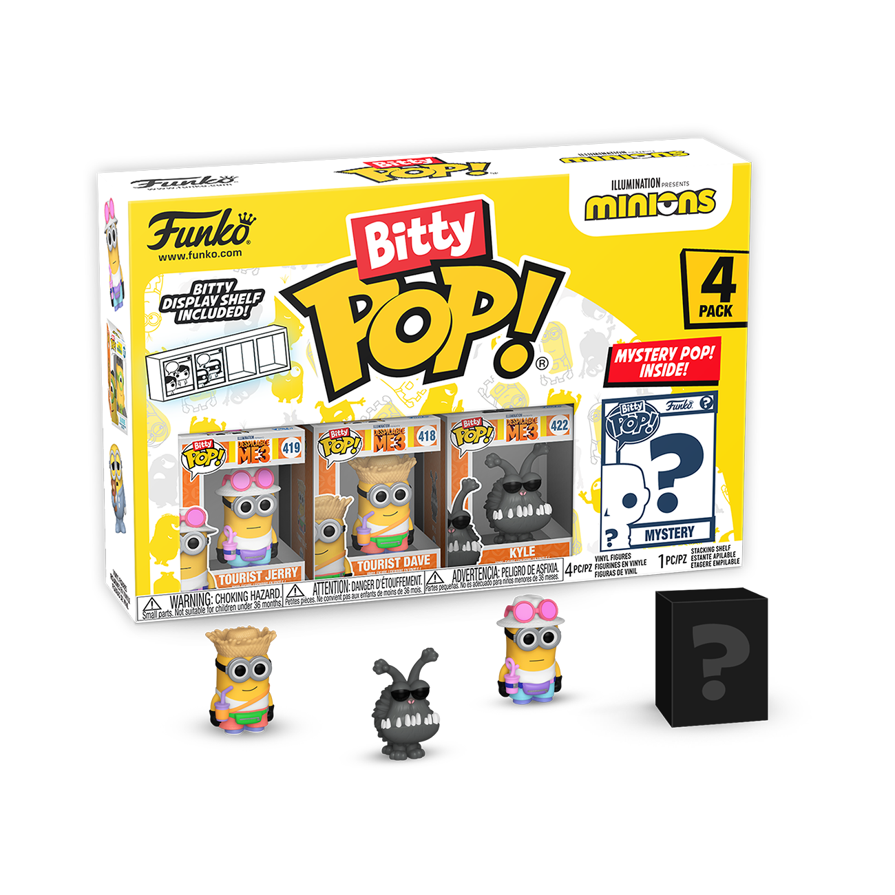 Bitty POP: Minions- Young Gru 4PK