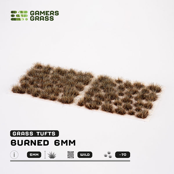 Gamers Grass Tufts: Burned Tufts 6mm- Wild