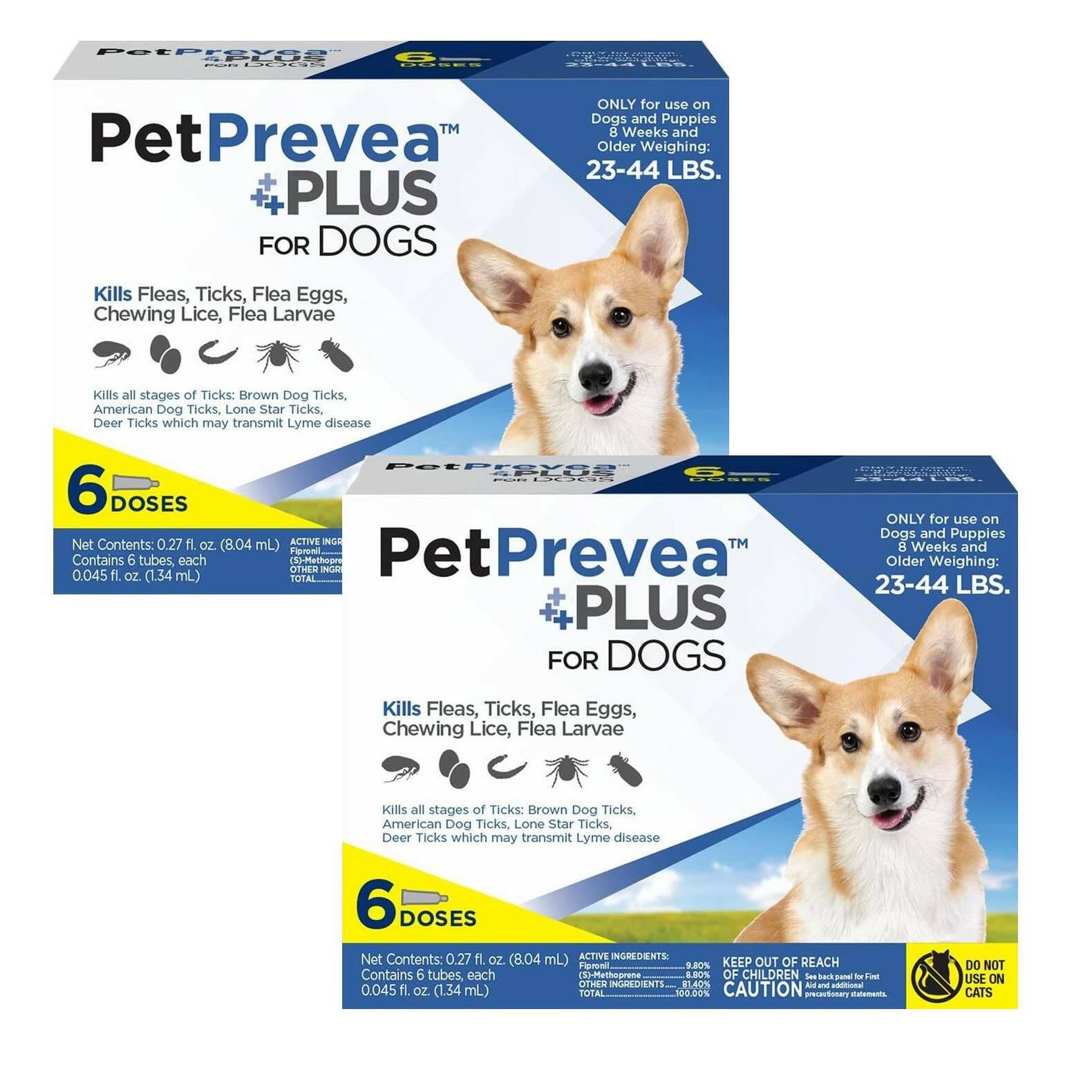 PetPrevea Plus Topical Treatment for Dogs 23-44 lbs