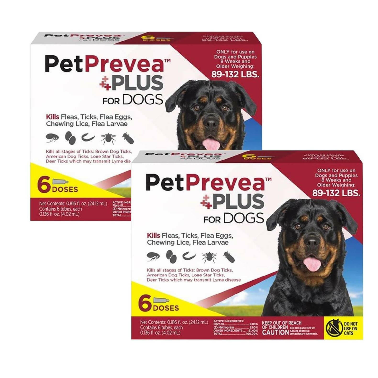 PetPrevea Plus Topical Treatment for Dogs 89-132 lbs