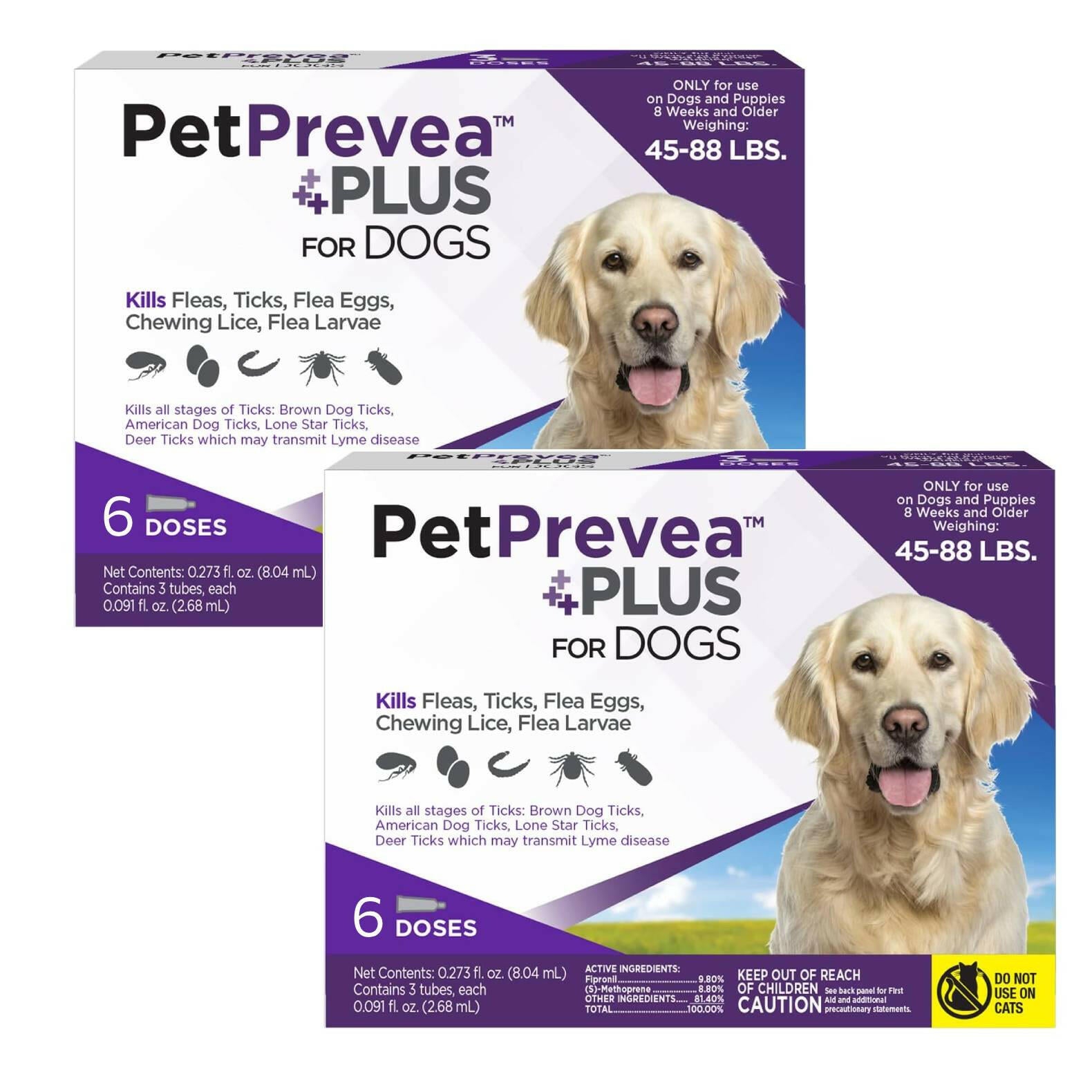 PetPrevea Plus Topical Treatment for Dogs 45-88 lbs