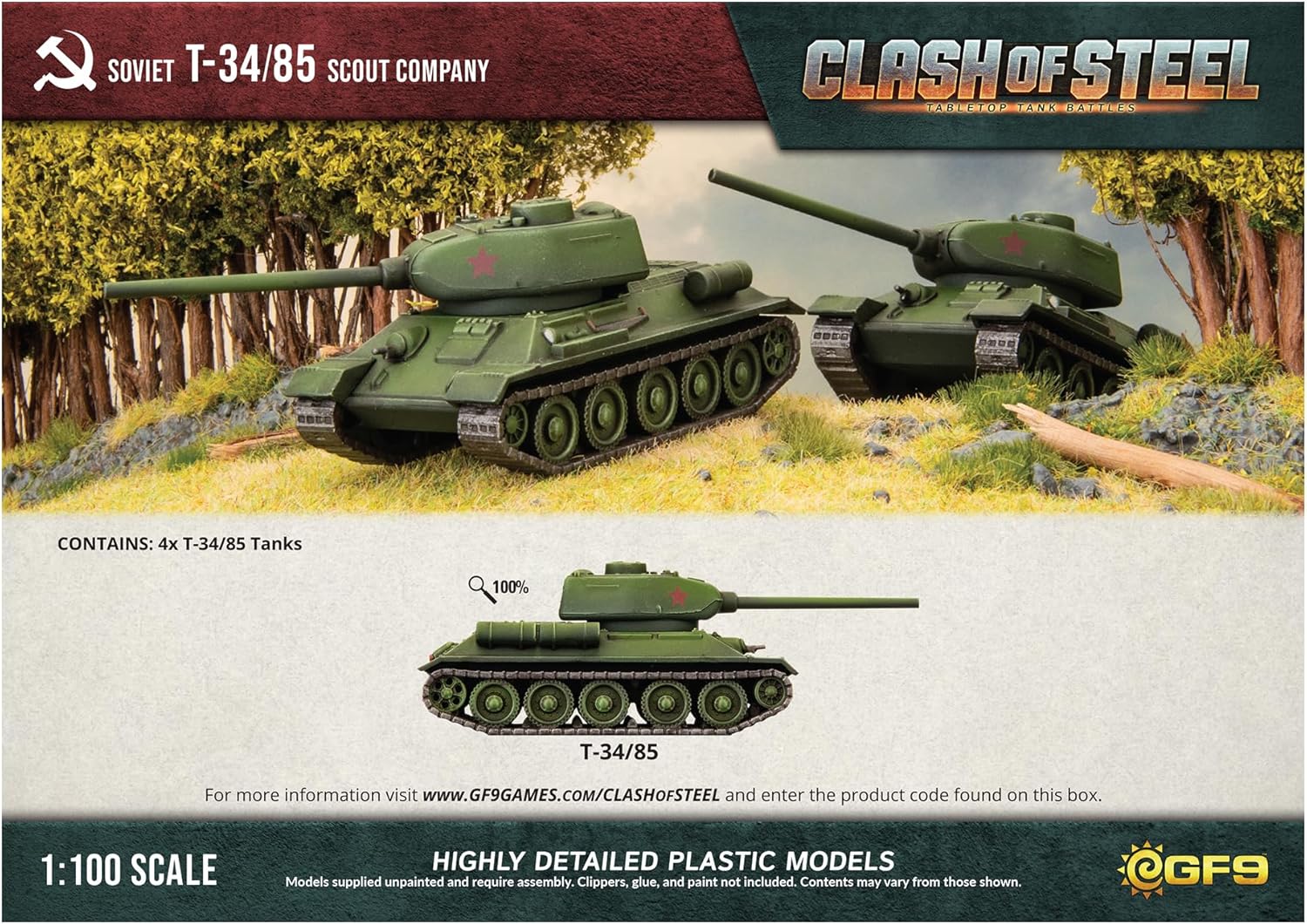 Clash of Steel - Soviet: T-34/85 Scout Company