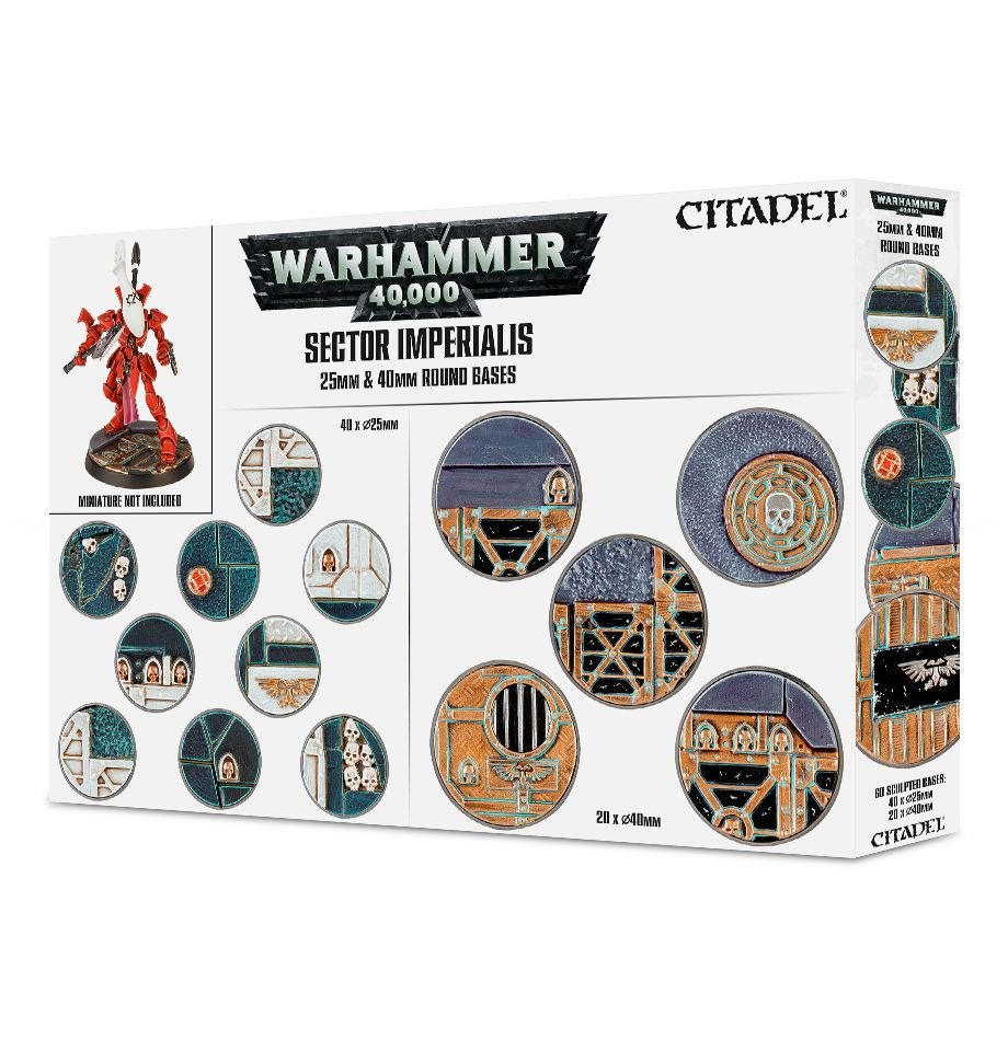 Warhammer 40K: Sector Imperialis - 25 & 40mm Round Bases