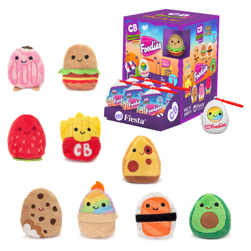 Fiesta: Cutie Beans Foodies Series 5 - 1 Blind Plastic Egg with 3" Plush Clip