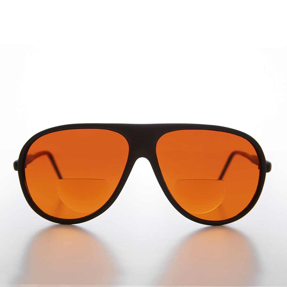 Bifocal Aviator Reading Sunglass with Amber Lens - Alpha