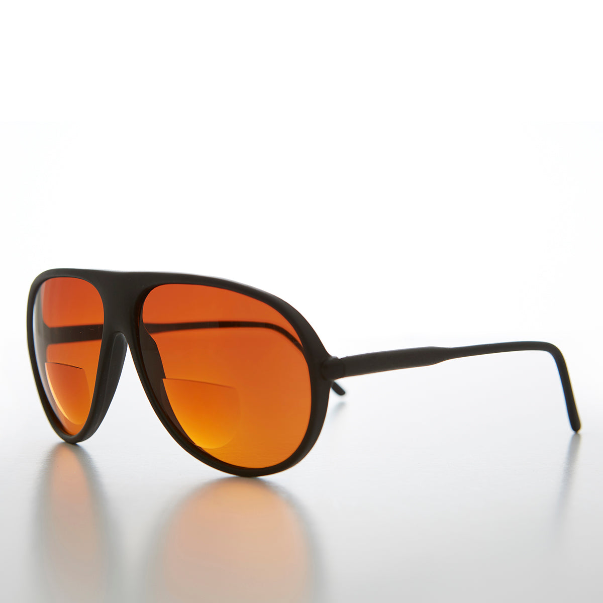 Bifocal Aviator Reading Sunglass with Amber Lens - Alpha