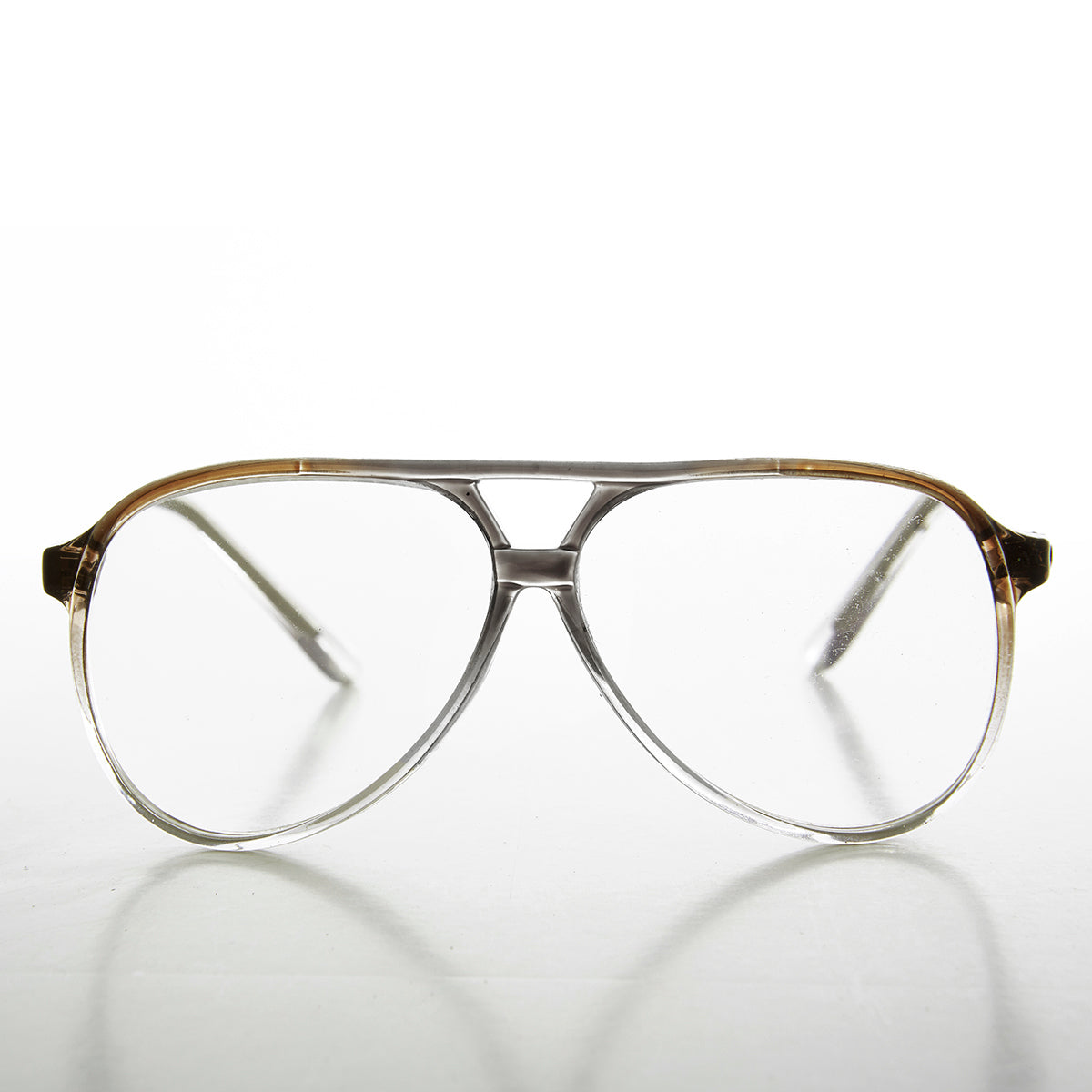 Unisex Retro Clear Lens Pilot Glasses - Atlas