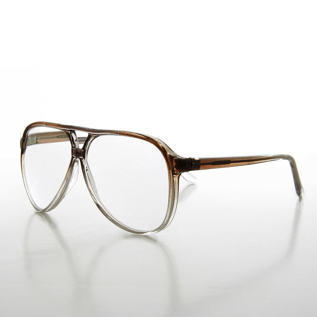 Unisex Retro Clear Lens Pilot Glasses - Atlas