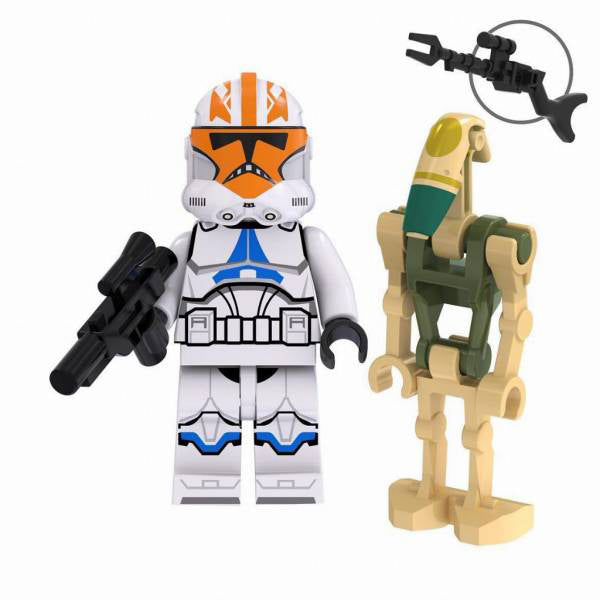 332nd Company Ahsoka's Clone trooper & Battle Droid Lego star wars Minifigures