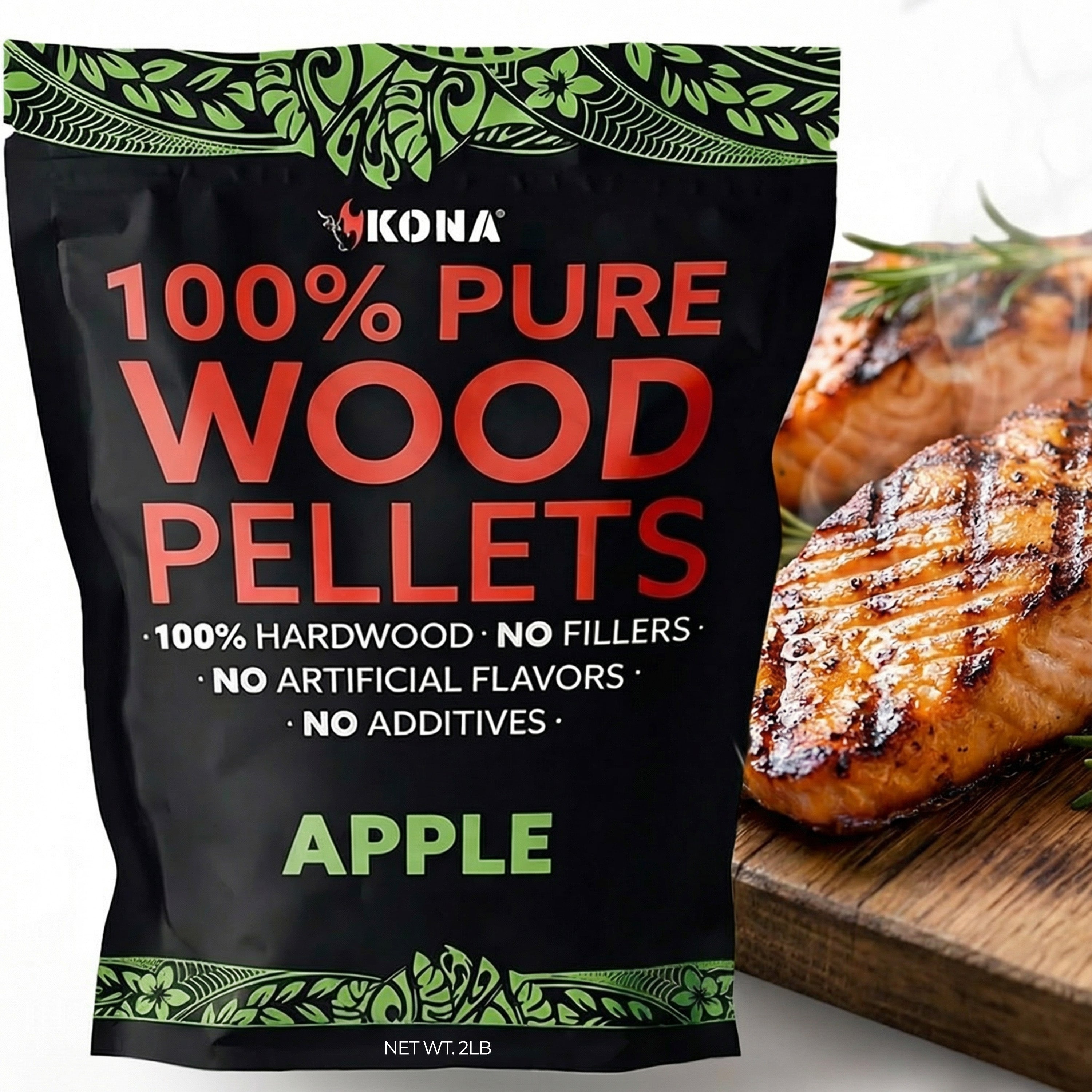 Kona 100% Apple Wood Smoker Pellets for Ninja Woodfire & Smokers