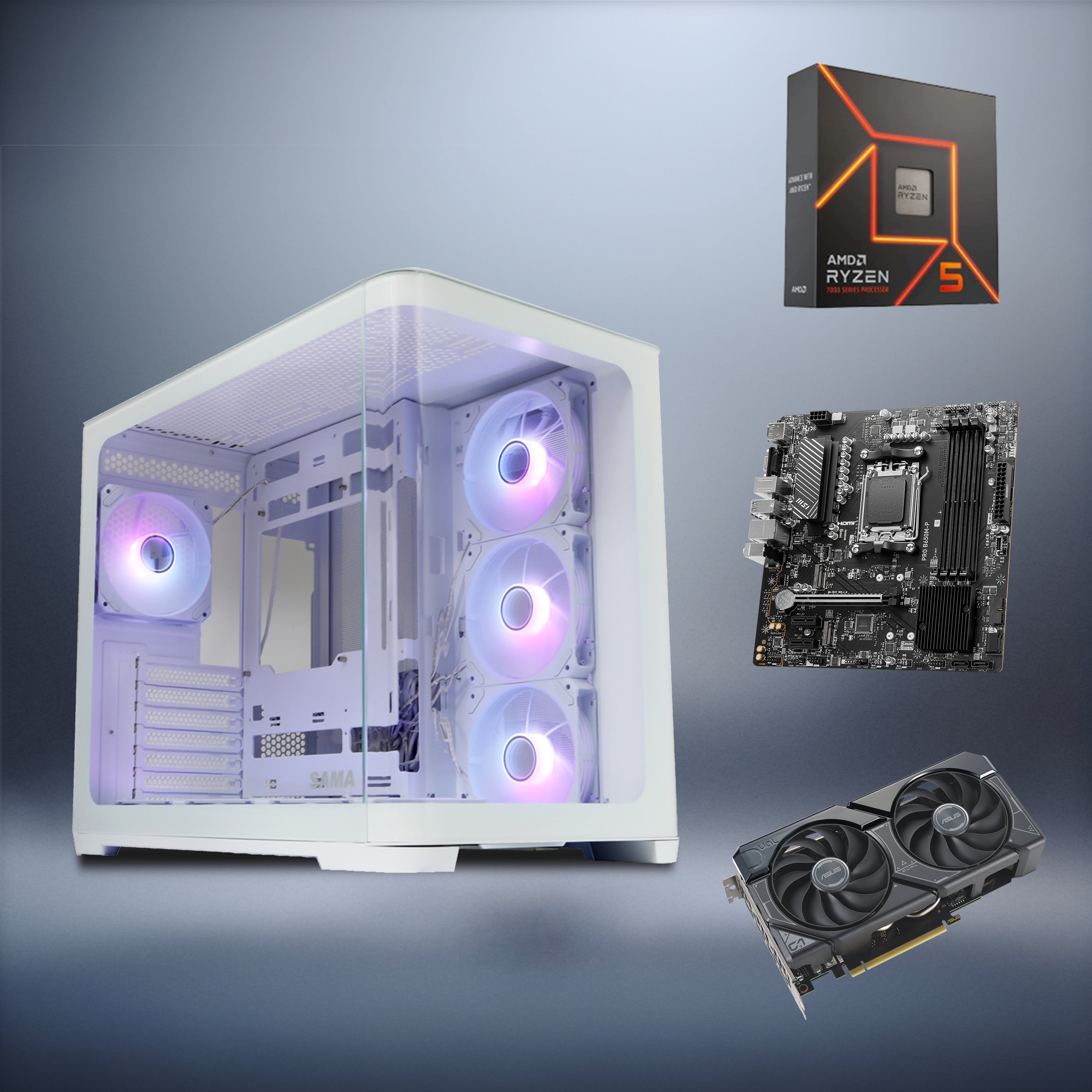 XPOWER Mainstream Ryzen 5 7600X RTX 4060 Gaming PC