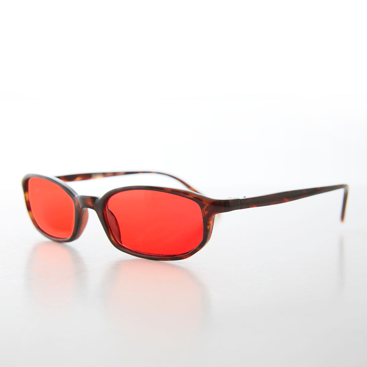 Small Rectangle Tinted Lens Sunglasses - Bard