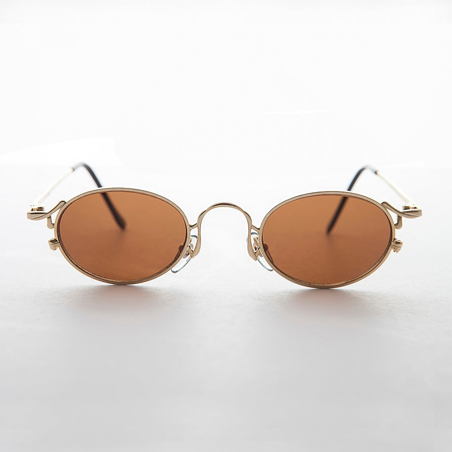 Oval Victorian Style 90s Sunglasses - Beatrice