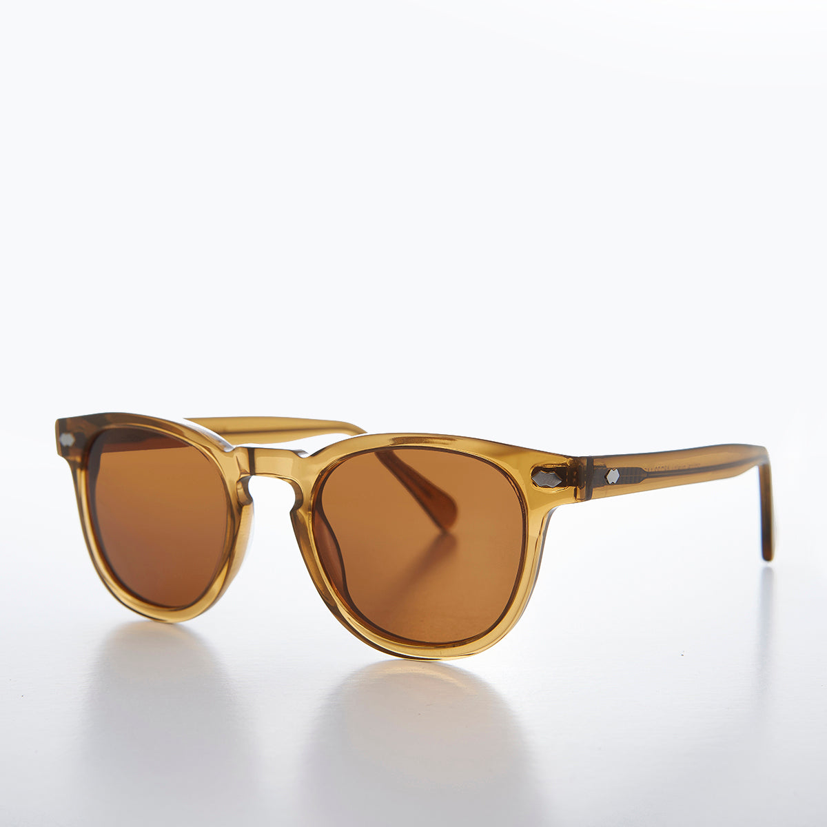 Amber Polarized Square Sunglass - Benson