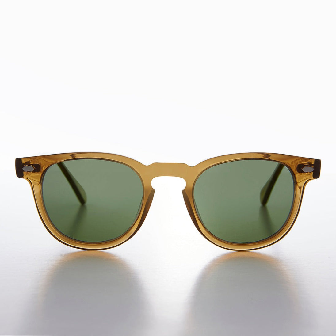 Amber Polarized Square Sunglass - Benson